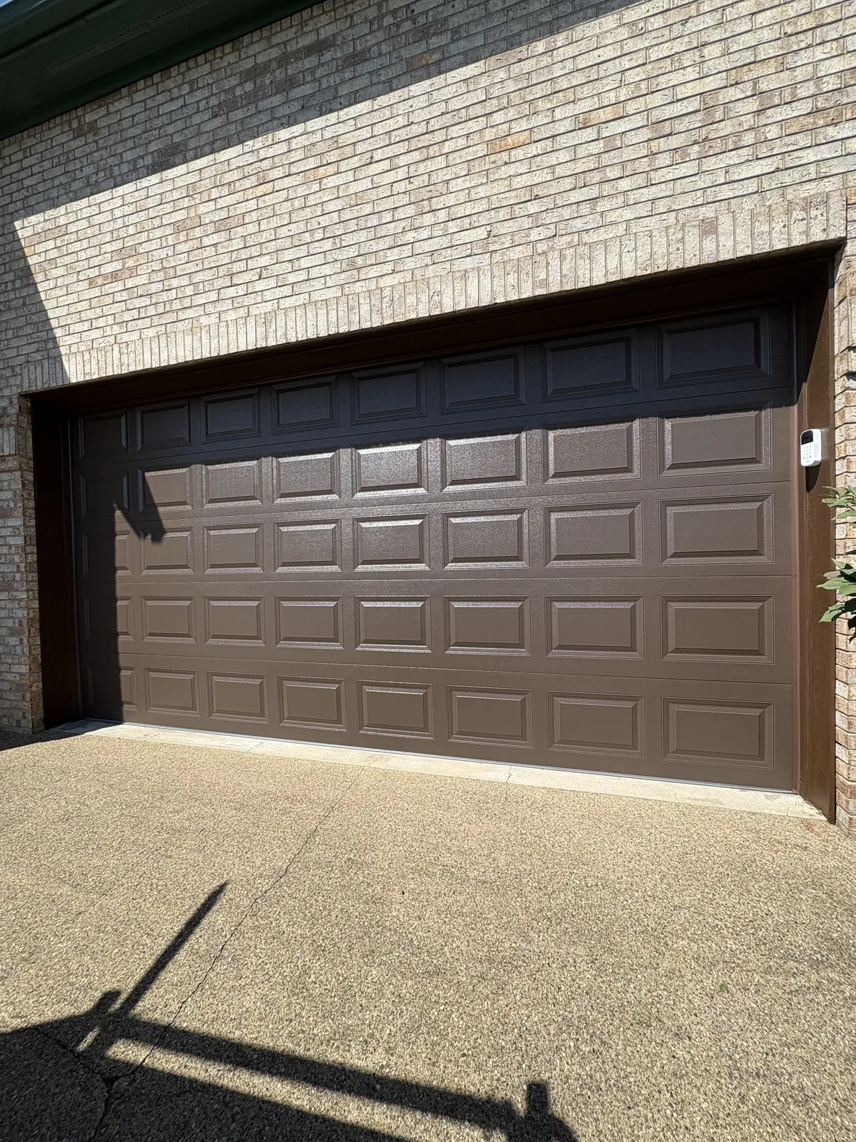 Woodgrain & Brown Trim installed by Bear Door Services in Connellsville, PA